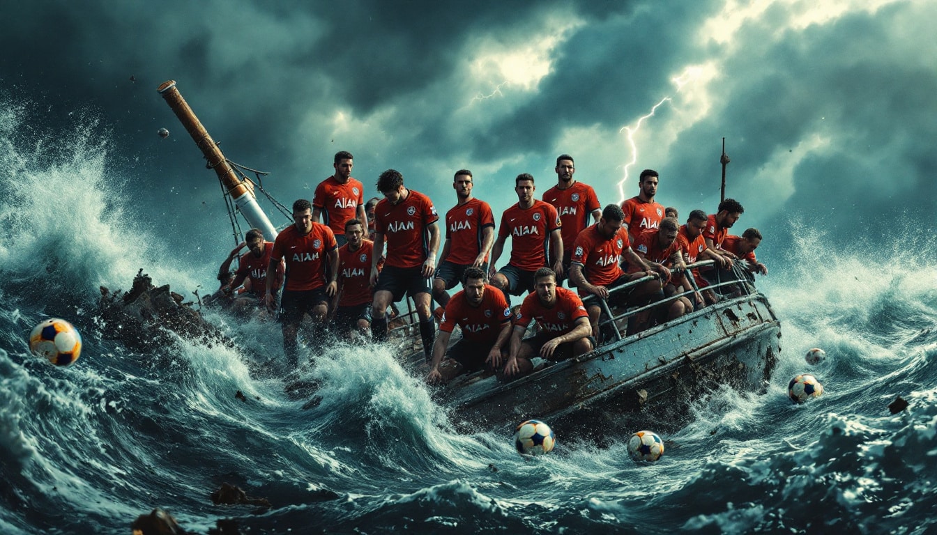 découvrez l'incroyable récit du naufrage mémorable de l'ajax amsterdam, une plongée captivante dans le chaos et les rebondissements qui ont marqué ce moment marquant de l'histoire du football. plongez au cœur de l'émotion et de la passion avec notre analyse complète.