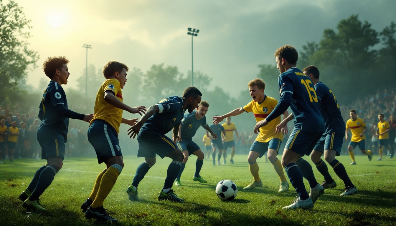 un match de football prometteur entre les jeunes de villenave-d'ornon et marmande a pris une tournure inattendue après le coup de sifflet final, entraînant des incidents regrettables. découvrez les détails de cet affrontement qui a marqué la rencontre.